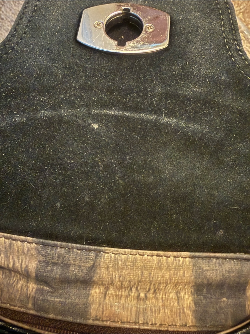 Furla Vintage Pebbled Leather Crossbody/Clutch - Picture 8 of 11